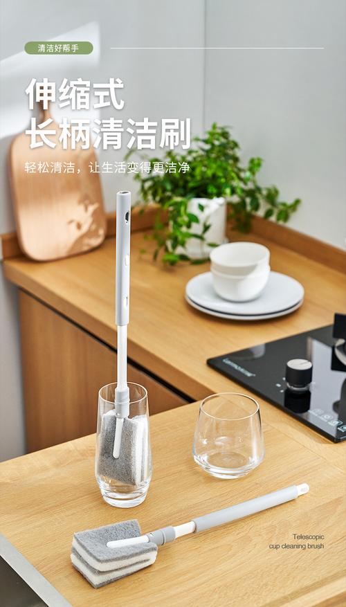 工厂直销KM1314百洁棉瓶刷 保洁服务的得力助手